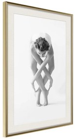 Poster  Interlaced Body  Cornice Quadri Cornice d'oro con passe-partout, Larghezza x Altezza Home decor 40x60