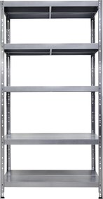 Scaffale in Metallo 5 Ripiani 100x40x195 cm Maciste Zincato...