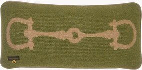 Cuscino reversibile in lana con motivo jacquard Retro