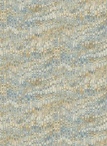 Mulberry Home Carta da parati End Paper - Blue/ Sand
