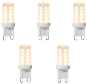 Set di 5 lampadine LED dimmerabili G9 3W 280lm 2700K