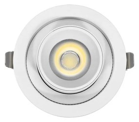 Faro LED da Incasso 15W, Orientabile, CCT Bianco Variabile, Foro Ø75mm Colore Bianco Variabile CCT