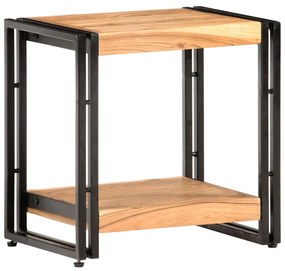 Tavolino Laterale 40x30x40 Cm İn Legno Massello Di Acacia /