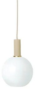 Collect Lampada a Sospensione Opale Sfera Basso Cashmere - Ferm Living