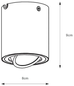 Markslöjd 109020 - Faretto dimmerabile a LED DIRETTO LED/5W/230V bianco