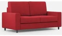 Divano 2 Posti 168x85x85 cm Sakar in Tessuto Rosso