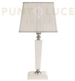 Lume piccolo cherubini bianco e cromo con paralume bianco l.20cm 1 ...