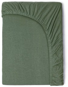 Lenzuolo elastico in cotone verde baby, 70 x 140/150 cm - Good Morning