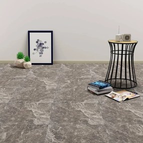 Listoni Per Pavimenti Autoadesivi İn Pvc 5,11 M² Marmo Nero /