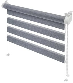 Tenda a pacchetto giorno/notte grigia 42,5x150 cm Zebra Natur – Gardinia