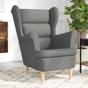 Poltrona Grigio Scuro 74x84x100 Cm İn Tessuto /