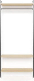 Kit cabina armadio Project Kit Ingresso Industriale in alluminio 95 x 220 x 50 cm marrone/antracite