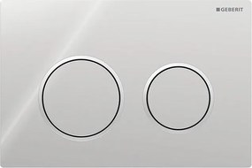 Geberit 115.085.KH.1-Pulsante di scarico Omega20 21,2x14,2 cm cromo lucido/cromo satinato