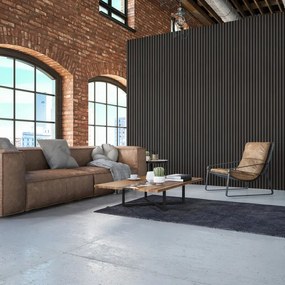 Pannello decorativo fonoassorbente Superior FIBROTECH Quercia nera L 244 x L 60 cm, Sp 22 mm