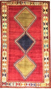 Shiraz Tappeto persiano 130 x 230 Rosso (Iran) Annodato A Mano