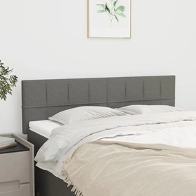 Testiere 2 Pz Grigio Scuro 72x5x78/88 Cm İn Tessuto /