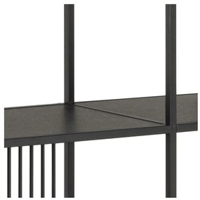 Libreria nera 120x185x35 cm Strington – Actona