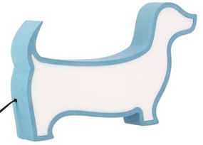 Lampada da tavolo LED per bambini DOG LED/12W/230V blu