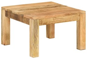 Tavolino da salotto 55x55x35 cm in legno massello di mango