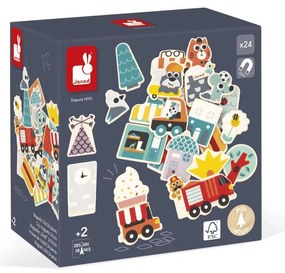 Magneti in legno - Città - 24 pz