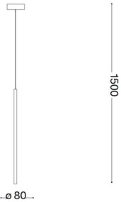 Ideal Lux - Lampadario LED a sospensione con filo FILO LED/3,5W/230V 3000K CRI 90 ottone