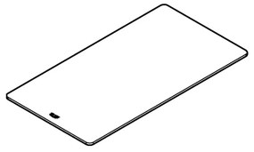 GROHE 40786K00 - Tagliere in vetro 450 × 240 × 19 mm nero