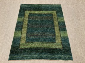Loribaft Tappeto persiano 150 x 200 Verde (Iran) Annodato A Mano