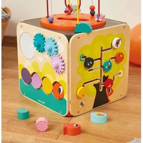 Janod - Blocco interattivo con labirinto MULTI ATTIVITÀ