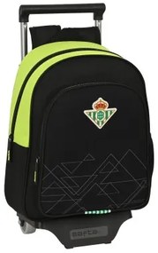 Trolley per la Scuola Real Betis Balompié Nero Lime 28 x 34 x 10 cm