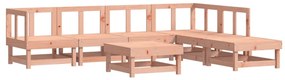 Set Salotto da Giardino 7 pz in Legno Massello di Douglas