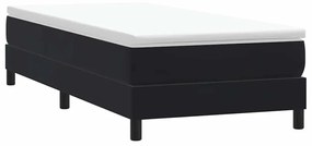 Giroletto A Molle Senza Materasso Nero 90x210 Cm İn Velluto /