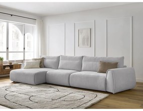 Divano angolare in grigio chiaro Aden – Bobochic Paris