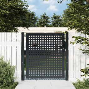 Cancello Giardino Antracite 105x125 Cm İn Acciaio /