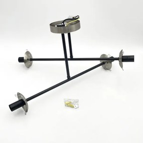 Brilagi - Plafoniera MALIVA 4xE14/15W/230V cromo opaco/fumé