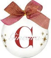 Pallina natale con nome Ginevra 10cm