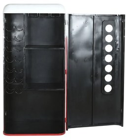 Portabottiglie DKD Home Decor 70 x 44 x 151 cm Rosso Bianco Ferro