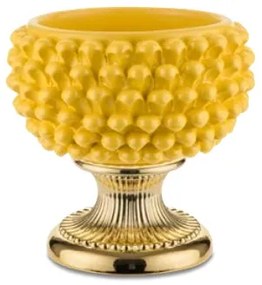 BONGELLI PREZIOSI vaso a forma di pigna siciliana d 25 cm giallo