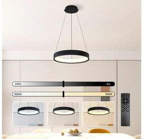 Brilagi - Lampadario LED dimmerabile a cavo FALCON MODERN LED/30W/230V 40 cm nero + telecomando