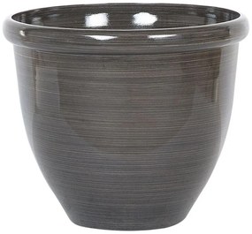 Vaso in pietra marrone scuro ⌀ 40 cm TESALIA Beliani