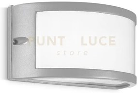 Ges140- applique grigio alluminio 1 luce attacco e27 ip54 in alluminio