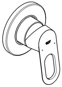 GROHE 29042000 - Miscelatore doccia BAULOOP cromo lucido