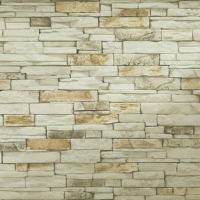 Rivestimento murale angolare in cemento Virtuosa Misty cream beige/ocra da interno / esterno 0.98 m²