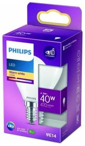 Lampadina LED Philips F 40 W 4,3 W E14 470 lm 4,5 x 8,2 cm (2700 K)