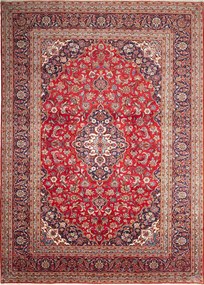 Kashan Tappeto persiano 250 x 340 Rosso (Iran) Annodato A Mano