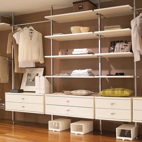 Kit cabina armadio Aura Kit 13 in truciolare 285 x 270 x 62 cm bianco