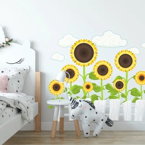 Romantici girasoli - adesivo da parete | Inspio