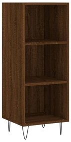 Credenza rovere marrone 34,5x32,5x90 cm in legno multistrato