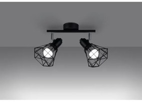 Sollux SL.1106 - Faretto ARTEMIS 2xE14/40W/230V nero