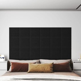 Pannelli Murali 12 Pz Neri 30x30 Cm İn Tessuto 1,08 M² /