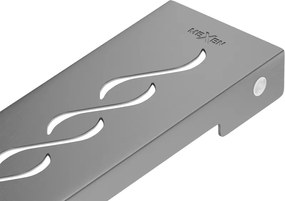 Mexen Flat M18 mascherina per scarico lineare 70 cm, grigio canna di fucile spazzolato - 1E23070